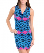 COWL NECK MINI DRESS image
