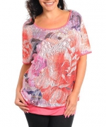 FLORAL PINK PRINT TOP image